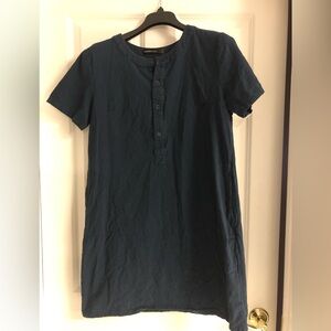 Celmia Chic Navy Button-Down Dress